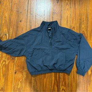 Navy Blue Zip-Up Jacket
